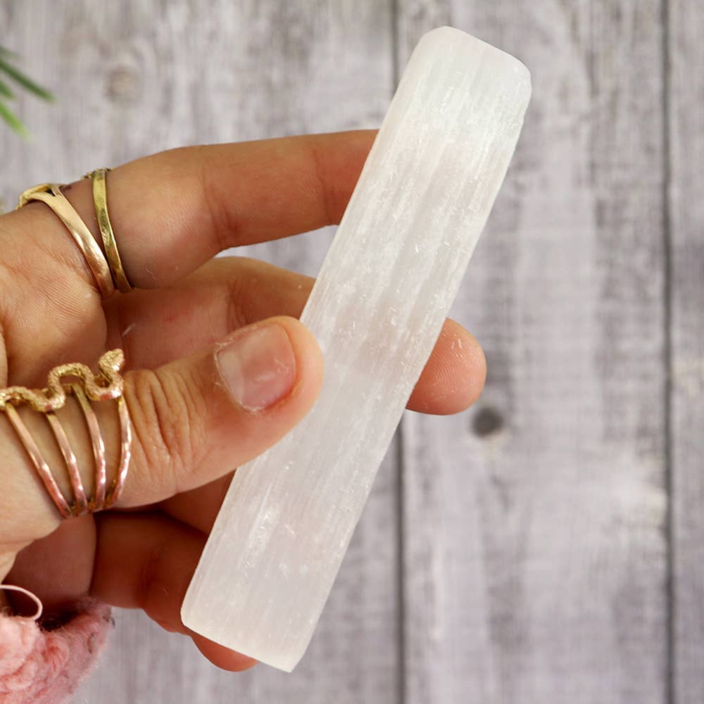 Natures Artifacts Inc - Wholesale Spiritual Stone/Crystal - Natural Selenite Crystal Wand | Selenite Crystal1