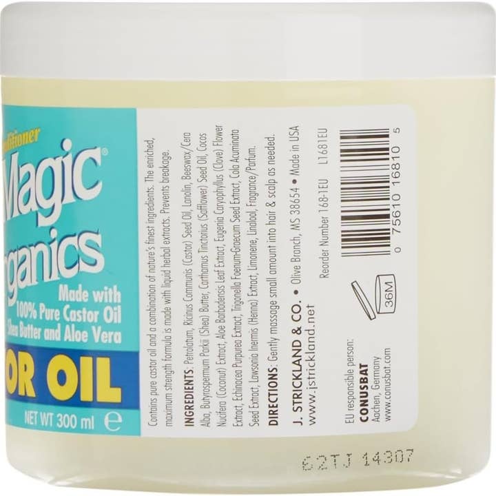 Hair Konection Corporation - Wholesale Hair Conditioner - Blue Magic Organics Castor Oil, 12 Ounce (340g)