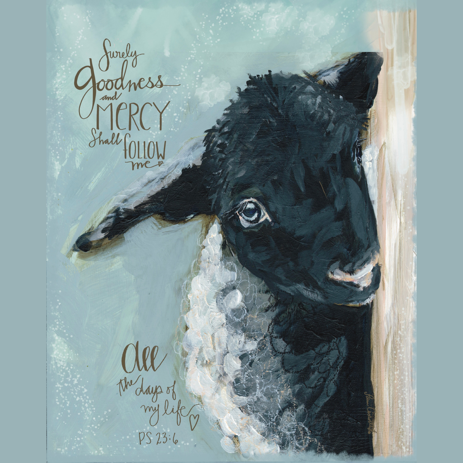 From The Heart Art - Vente Affiche d'art - Carreau en céramique Goodness Lamb1
