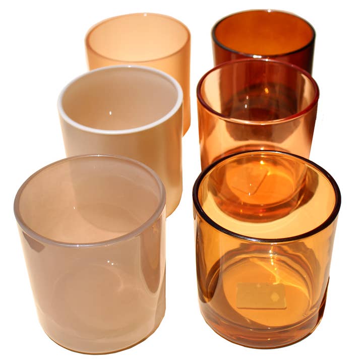 9.5 oz Monticiano Nude by Nature Kit - Candle Making Glass for wholesale by General Wax - Candle Making Supplies