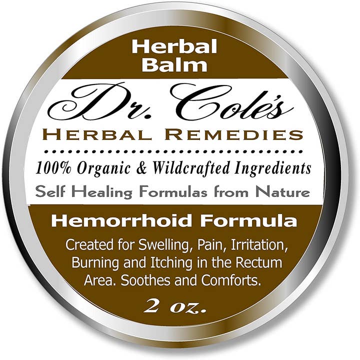 Dr. Cole's Organic Hemorrhoid Balm SixPak for wholesale by Dr. Cole's Herbal Remedies