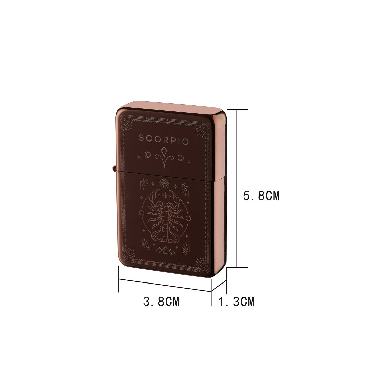 Champ by Polyflame - Vendita all'ingrosso Accendini - Espositore con 12 accendini ASTRO oro rosa antivento a pietrina5