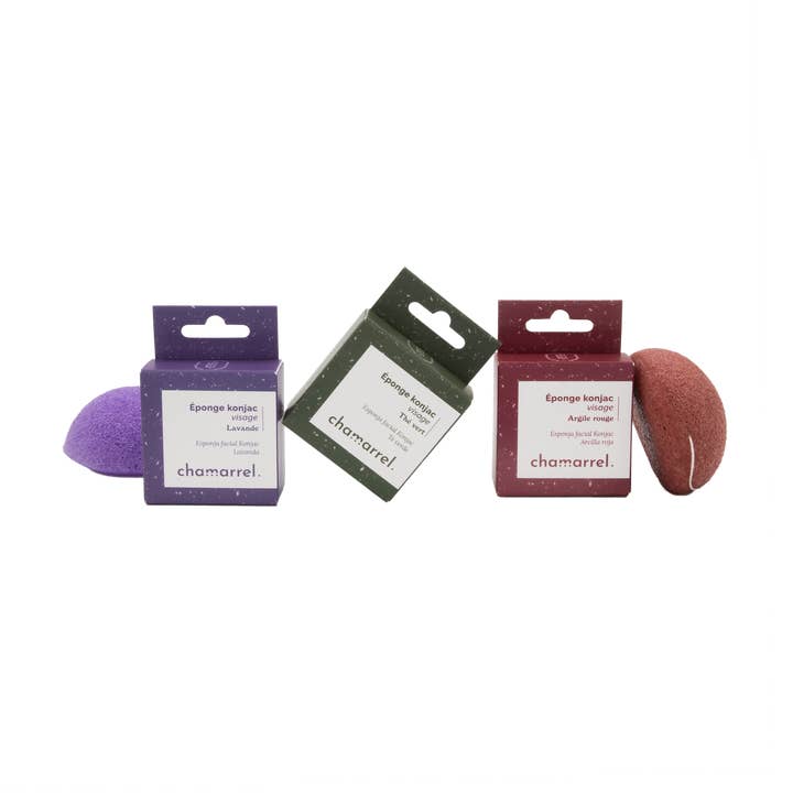 CHAMARREL - Wholesale Facial exfoliant/scrub - Konjac Face Sponge | Etui18
