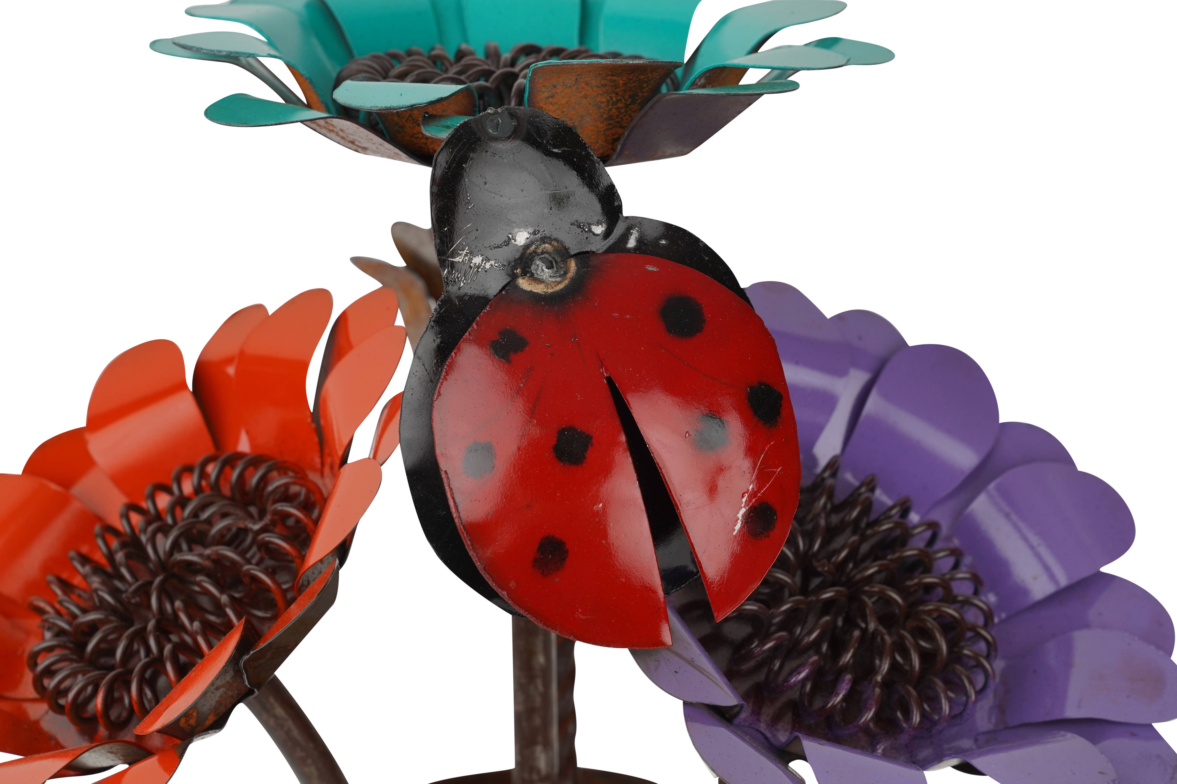 My Amigos Imports - Wholesale Plant Pot - Colorful Sunflower Planter-Garden-Metal-16x14 inch-Colorful9