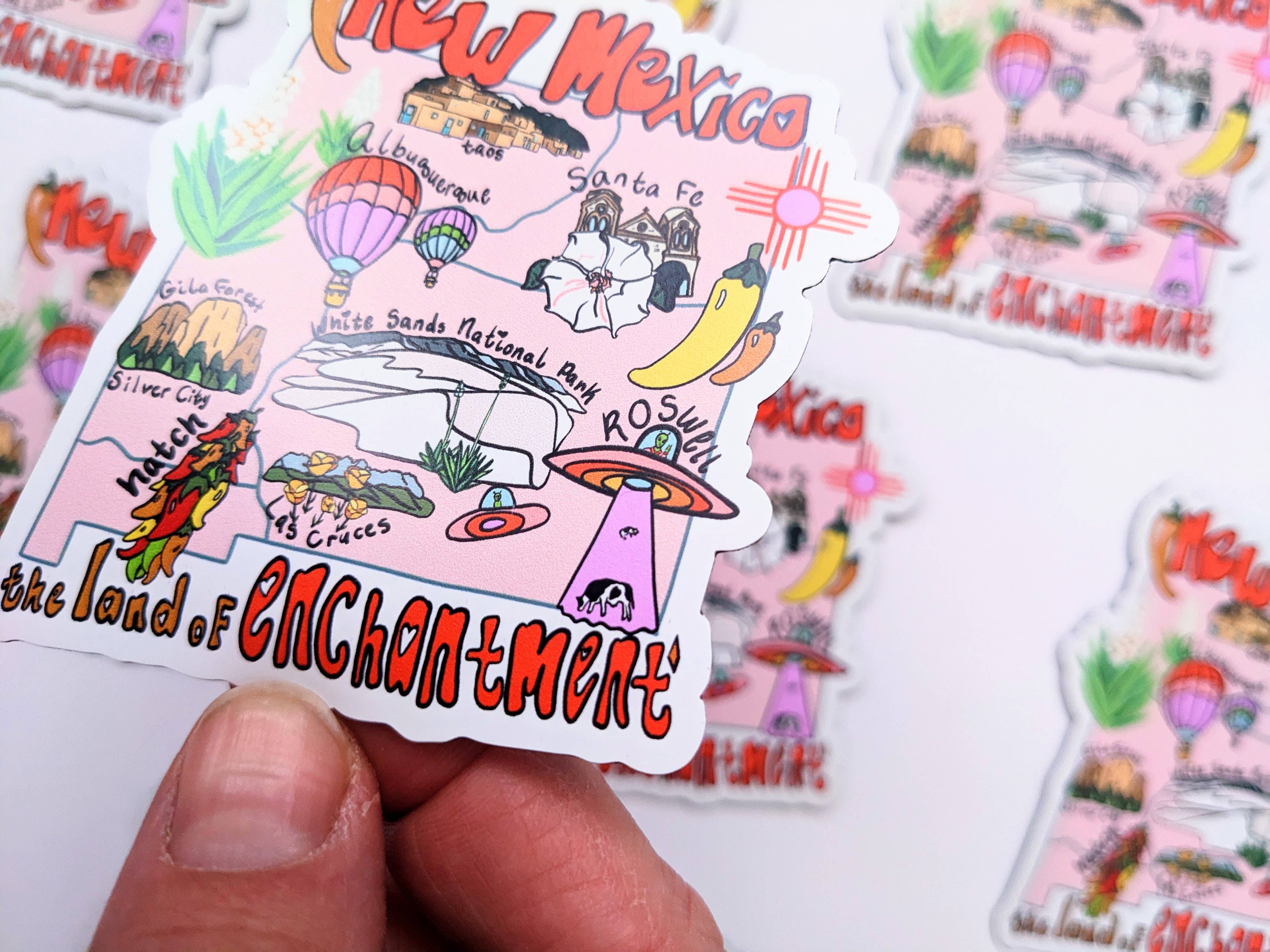 Mary Felker Art and Design - Wholesale Magneet - Magnetsouvenir uit New Mexico, souvenir uit Albuquerque5