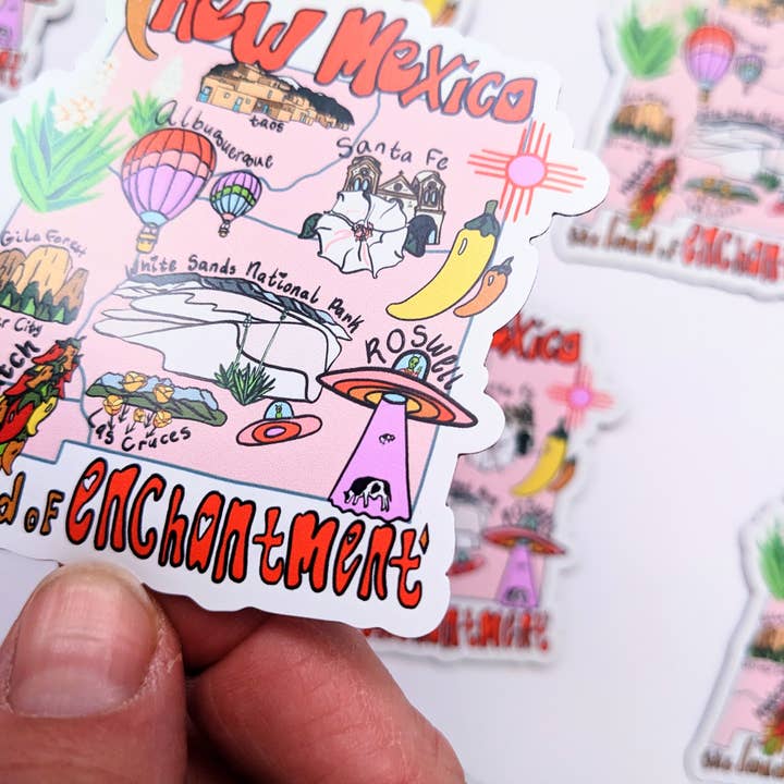 Mary Felker Art and Design - Wholesale Magneet - Magnetsouvenir uit New Mexico, souvenir uit Albuquerque5