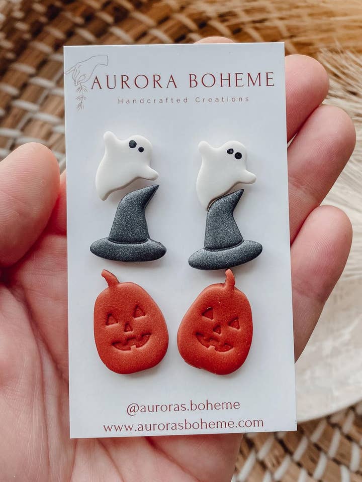 Spooky Season Studs Pack 1 for wholesale by Aurora Boheme