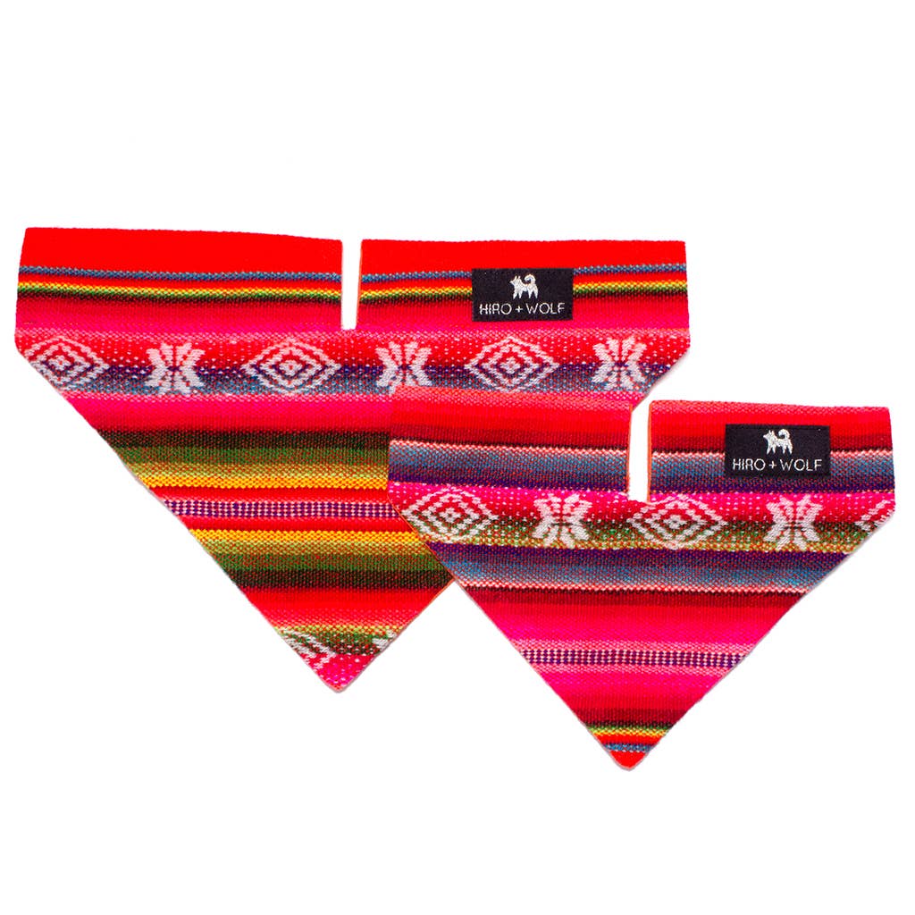 Hiro + Wolf - Wholesale Pet Bandana - Dog - Inca Orange Dog Bandana5