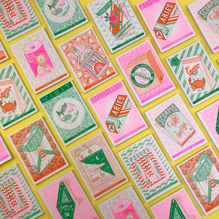 Jacqueline Colley - Wholesale Art Print - A6 Scorpio Zodiac Mini print3