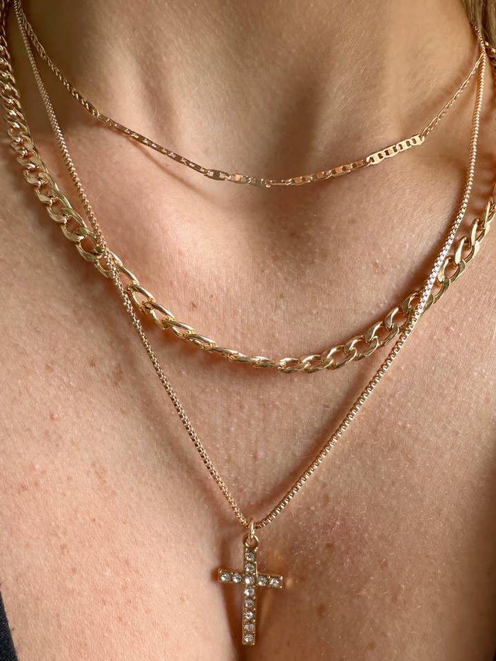 Three Layer Cross Pendent for wholesale by Offshore Surf Co