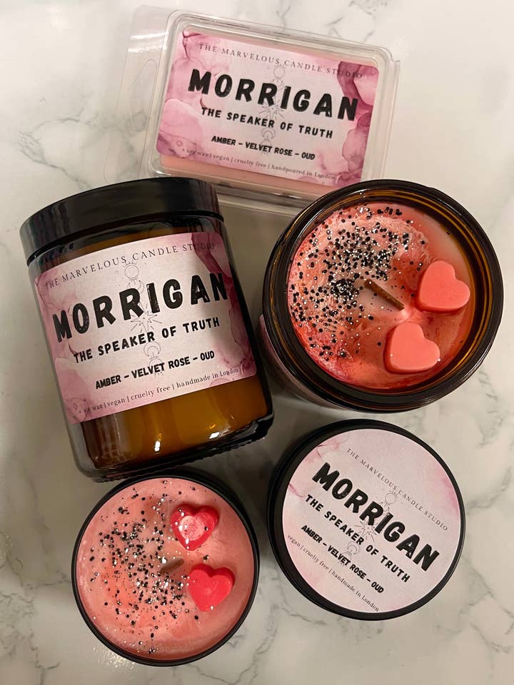 Morrigan Candle | Officially Licensed by Sarah J Maas | ACOTAR Merch for wholesale by Marvelous Candle Studio