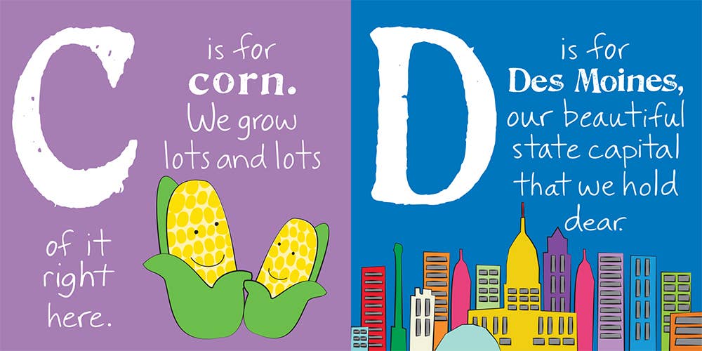 Sourcebooks - Wholesale Baby & Toddler Book (0-2) - ABCs of Iowa2