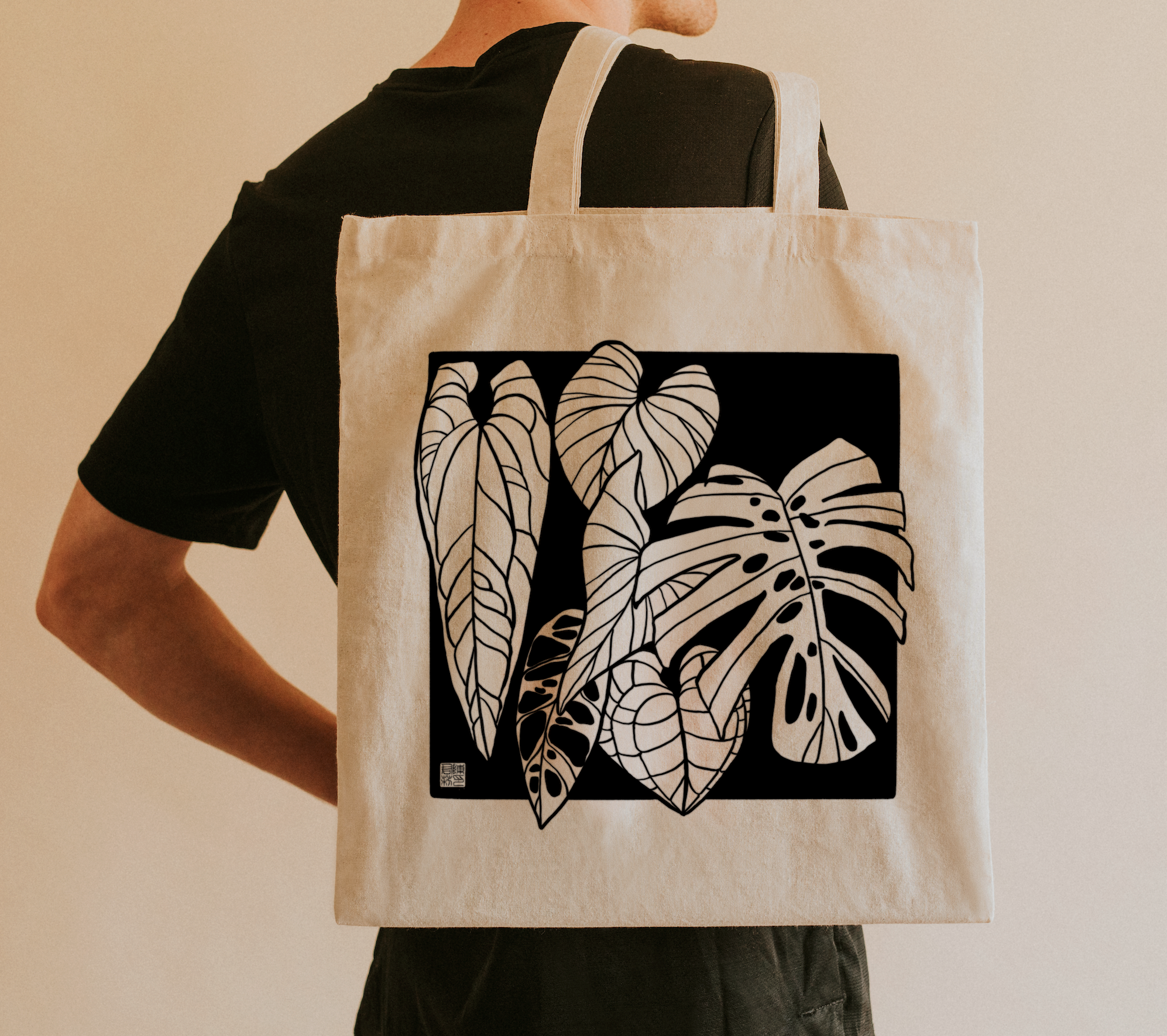 itsjunli - Wholesale Tote Bag - Unisex - Home Jungle Screen Print | Tote Bag2