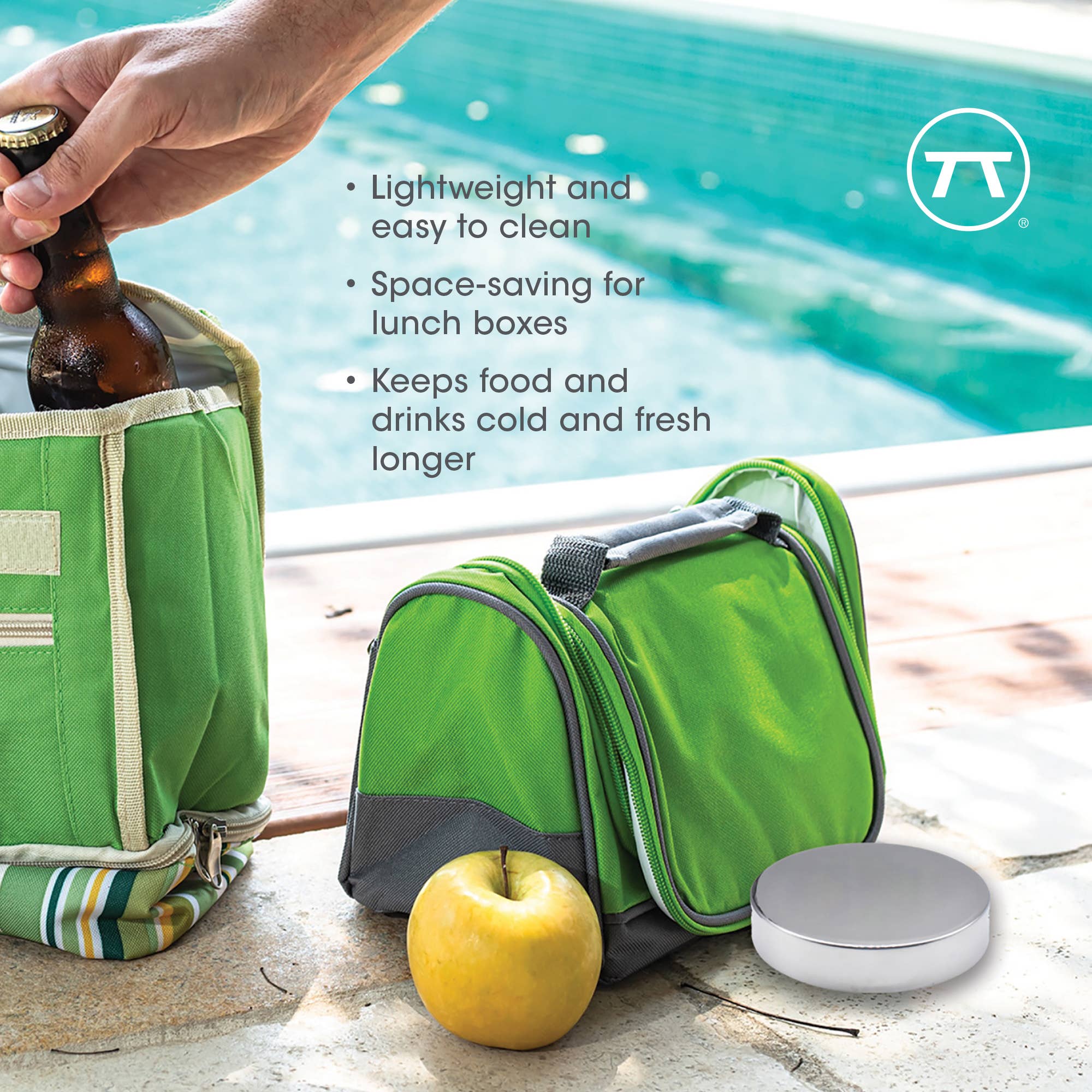 Fox Run Brands - Wholesale Ice-pack - Outset Ronde IJspacks van Roestvrij Staal, Set van 2, 3,75"6