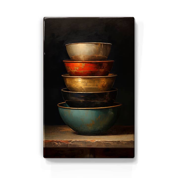 Kommen Rood - Blauw voor wholesale door Laqueprint