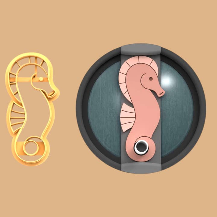 Cheval de mer Stanley Topper Cutter pour la vente par Roussell Prints and Demand LLC