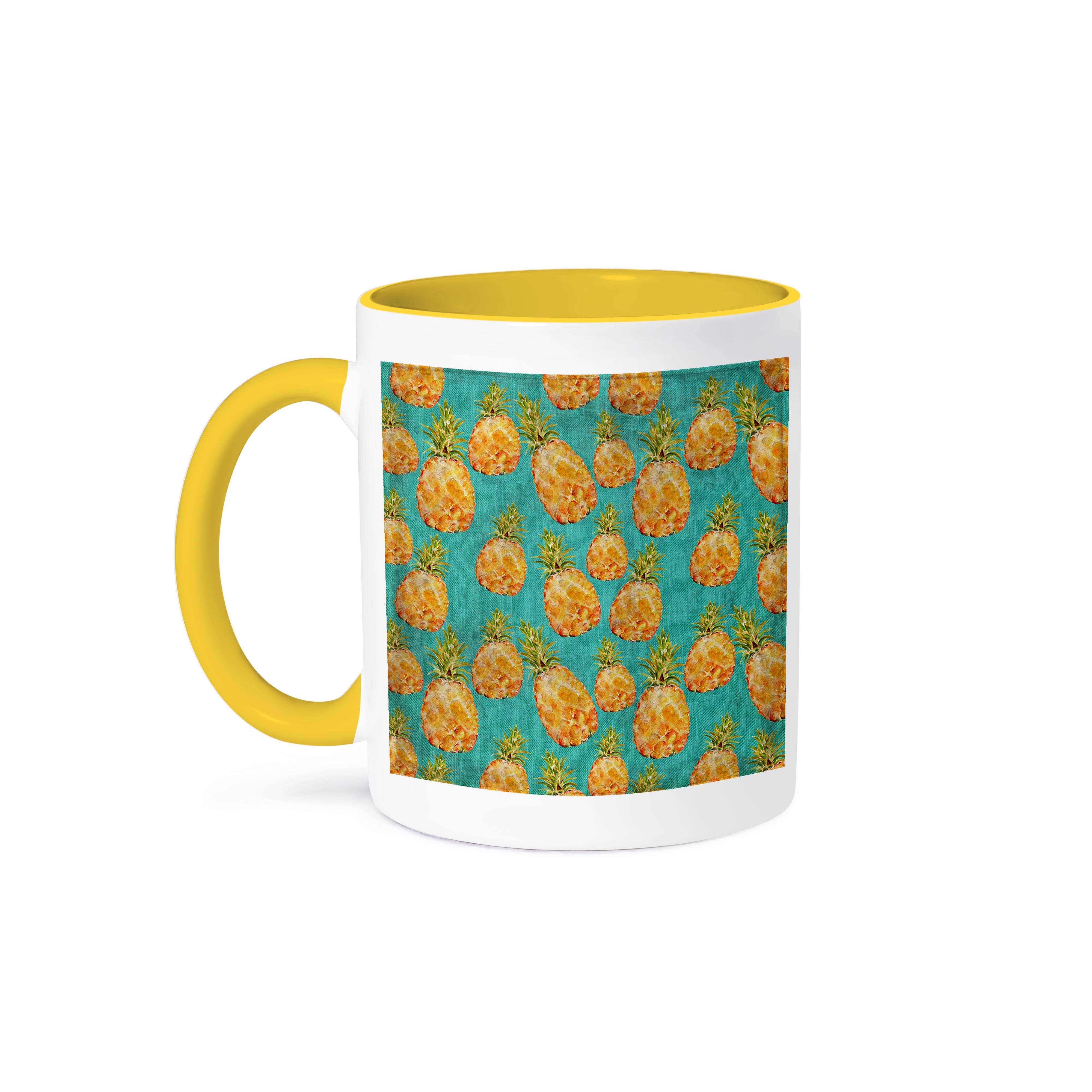 3dRose - Wholesale Coffee Mug - 3dRose, Pineapple Fruit Pattern in Watercolor, Mug0