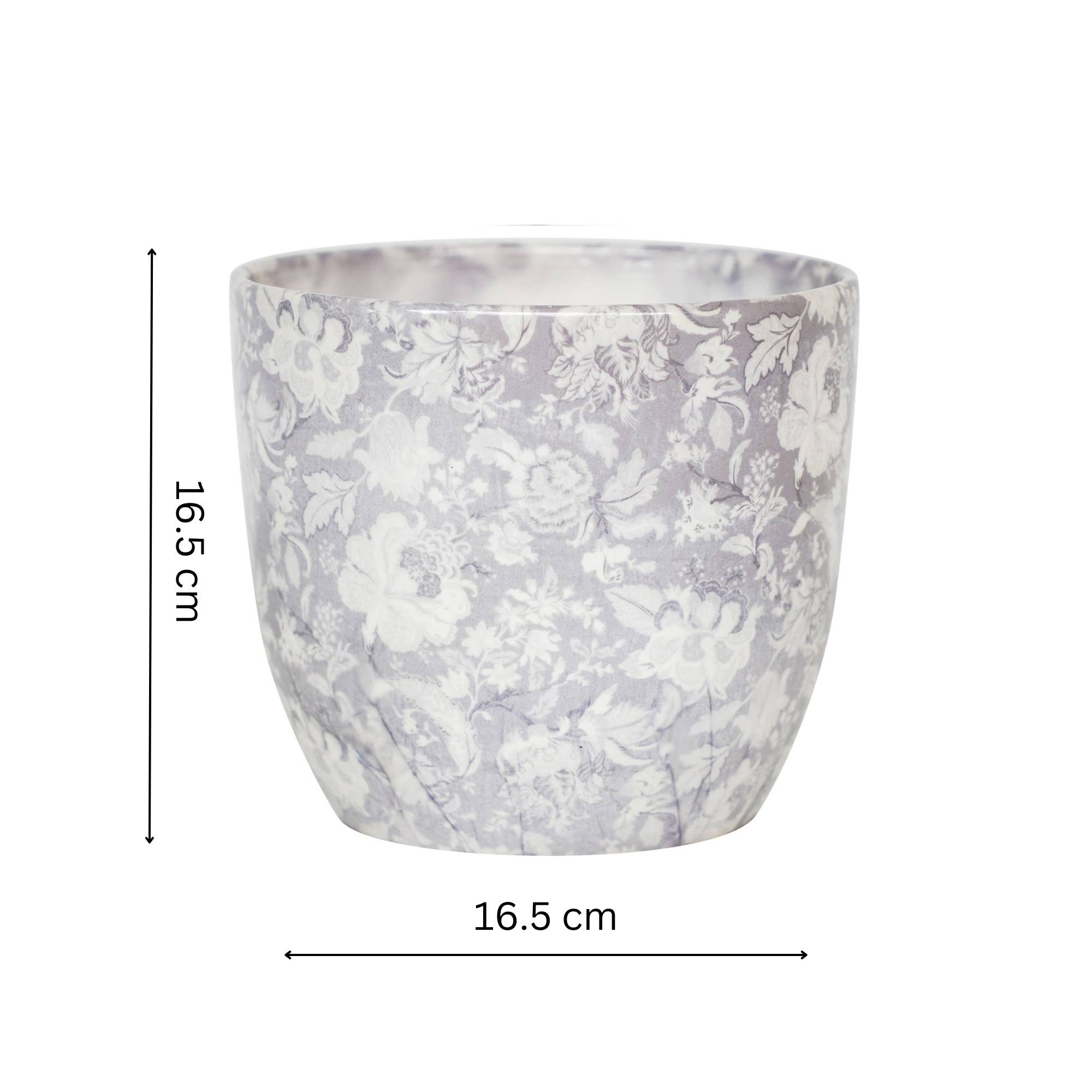 Ivyline - Vendita all'ingrosso Vasi per piante - Vaso per piante da interno in ceramica Monza H16,5 cm x P16,5 cm0