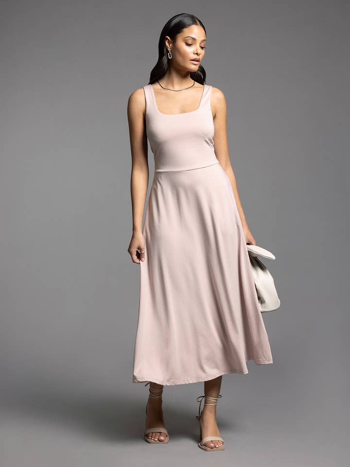 Weekend Los Angeles - Wholesale Dress - Women's - Square Neck Maxi Dress - TORI DRESS