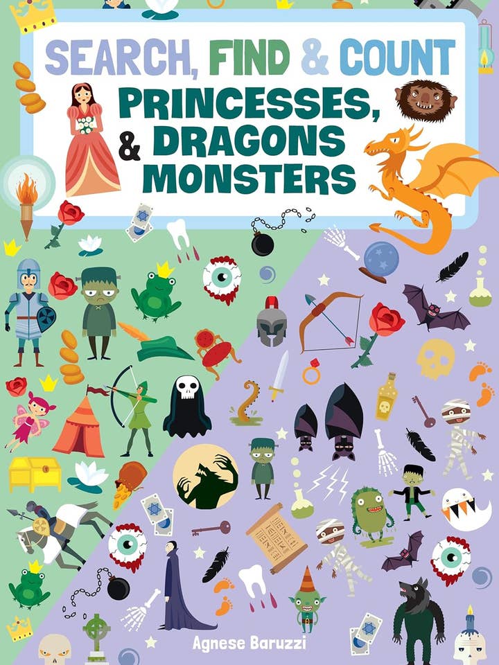 Search, Find & Count: Princesses, Dragons & Monsters for wholesale by Fox Chapel Publishing