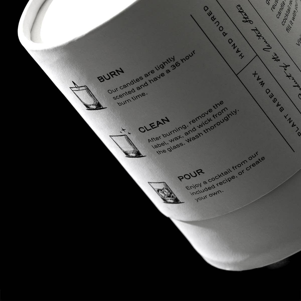 Wixology Candle Company - Wholesale Jar/Filled Candle - Cosmopolitan Cocktail Candle - Reusable 7oz Rocks Glass3