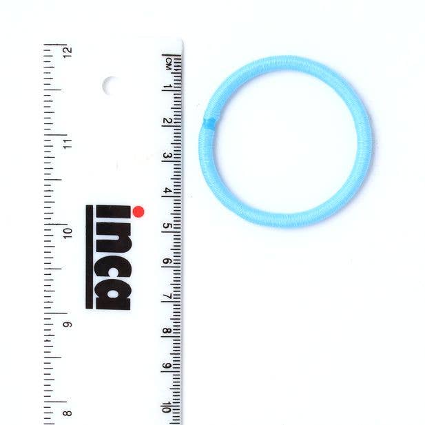 Inca UK - Wholesale Hair Tie - Elastics - Bright Mix - Card of 12 - 4mm Thick3