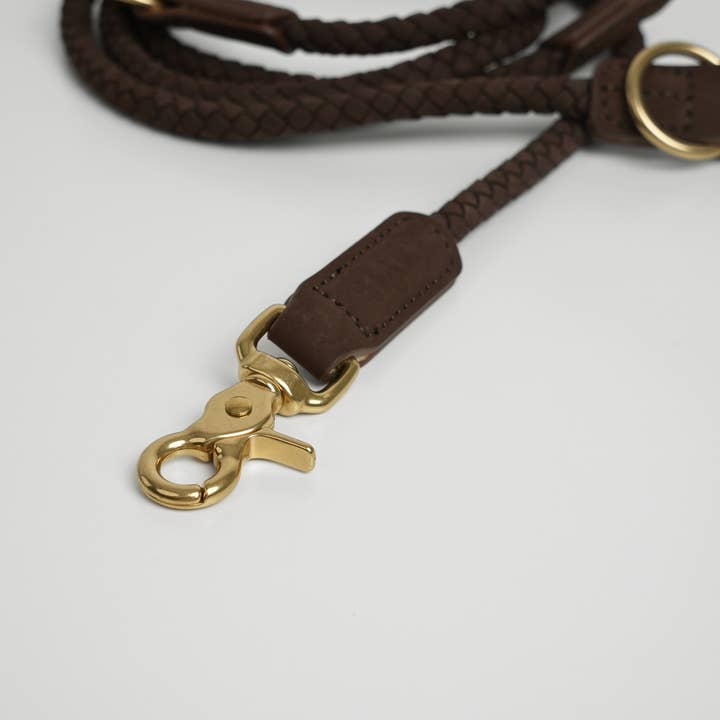 Staey - Wholesale Pet Leash - Dog - Kaia Braided Dog Leash | Dark Oak1
