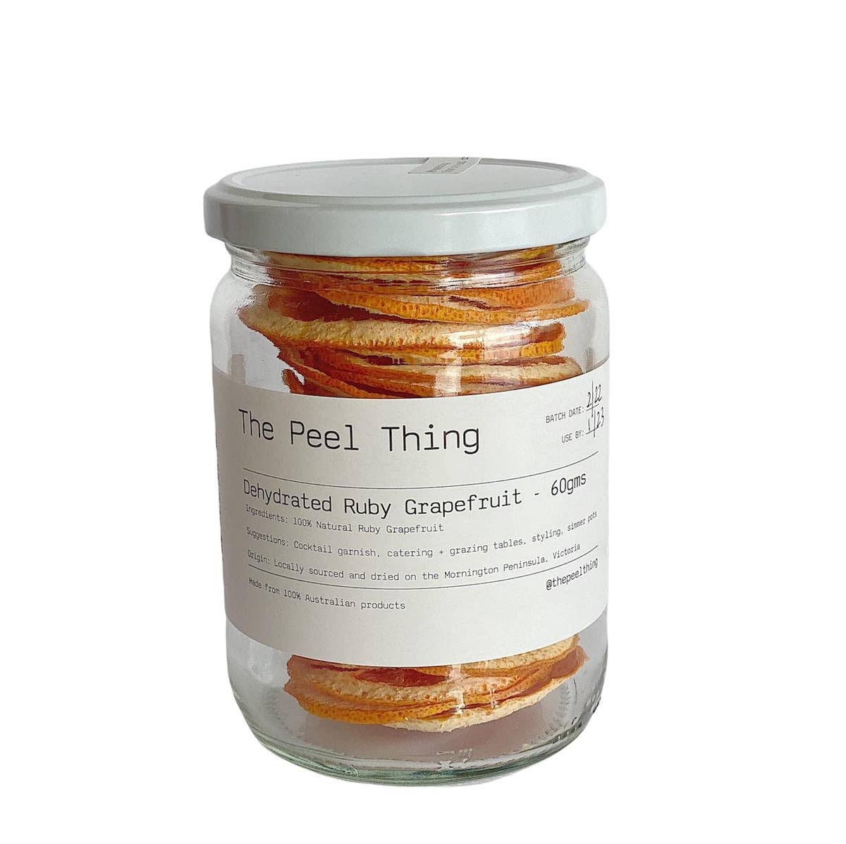 The Peel Thing – Großhandel Getrocknete/dehydrierte Früchte – A Premium — Natürliche, dehydrierte Rubin-Grapefruitscheiben, 60 g10