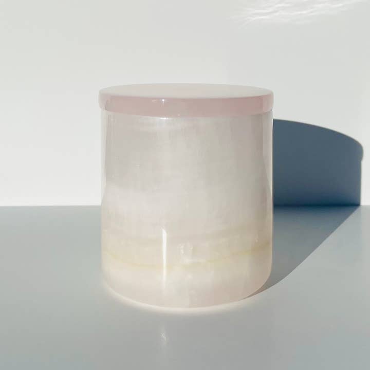 Real Fruit Body - Wholesale Candle Holder - Natural Onyx Stone Candle Vessel2