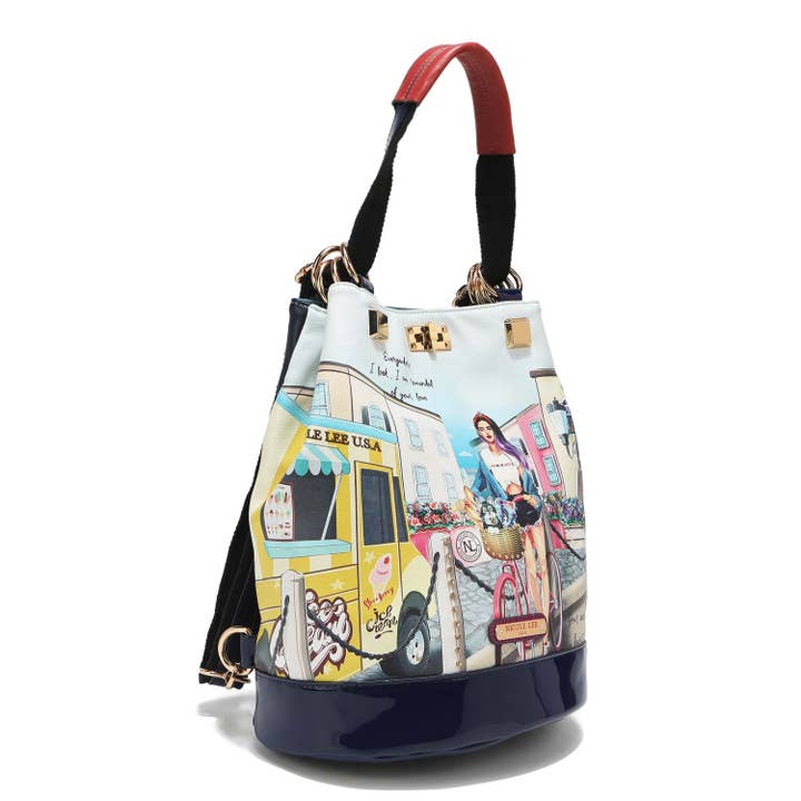 Nicole Lee USA – wholesale Axelremsväska – Dam – MULTIFUNKTIONELL SKOPVÄSKA3