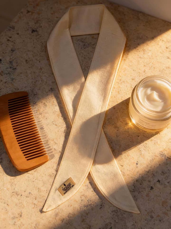 Raw Silk Spa Hair Band for wholesale by Damiano Collection