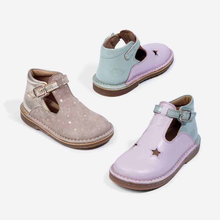 SS25 Goldie & Lilac T-Bars for wholesale by Pip and Henry