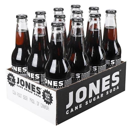 Rising Sun Distributors - Vente Sodas/boissons gazeuses - Jones Soda Co Root Beer - Portion individuelle, 12 onces liquides0