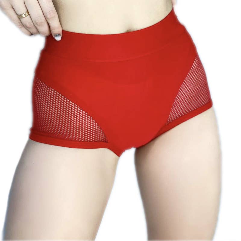 Tourtiwi - Wholesale Athletic Shorts - Women's - Sexy Belly Contracting Hip Mesh Yoga Shorts4