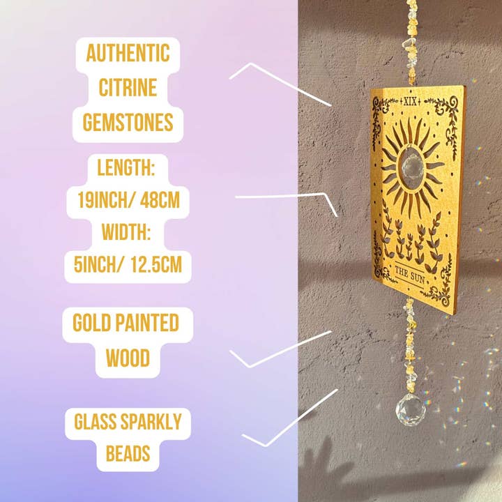 LilAryenne | Jewelry & Suncatchers – Engroshandel Solfanger – Træ Tarot Solfanger - Solkort Gave3