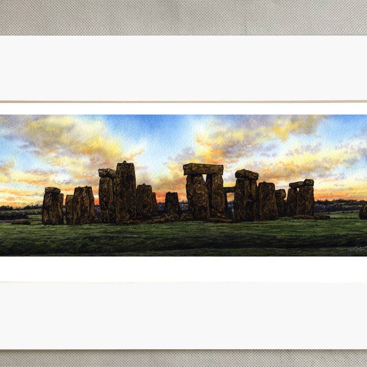 Stonehenge Sunset print for wholesale by Robinson Collection