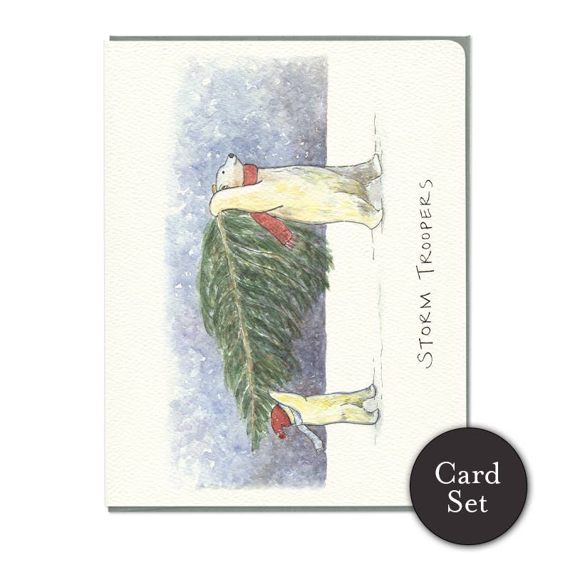 Gotamago - Wholesale Christmas Card - Storm Troopers Holiday Card - Set of 60