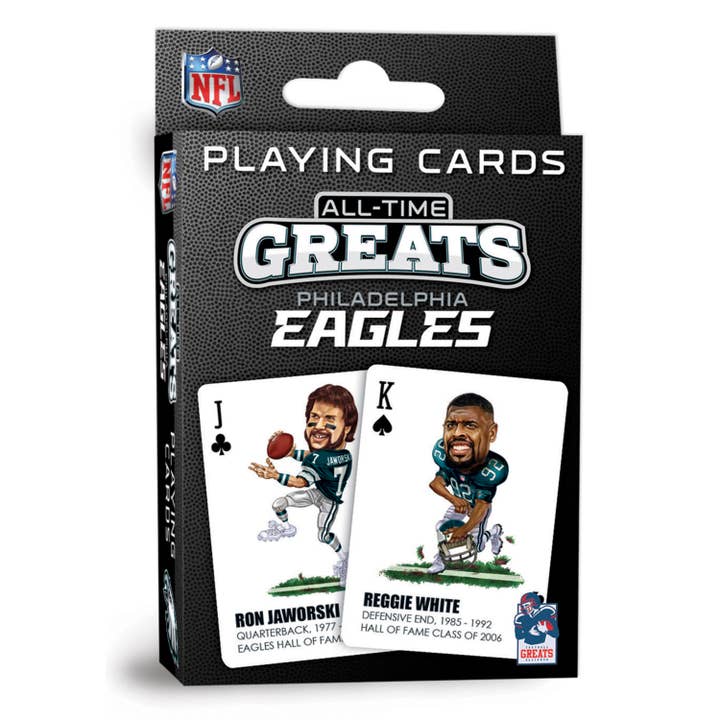 Masterpieces Puzzles - Wholesale Playing Cards - Philadelphia Eagles All-Time Greats Playing Cards