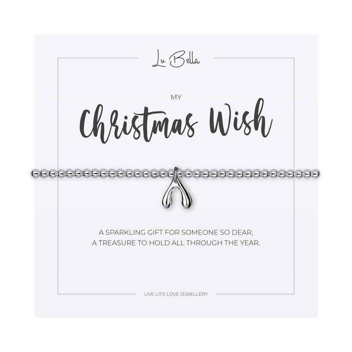 My Christmas Wish Sentiments Friendship Bracelet for wholesale by Lu Bella