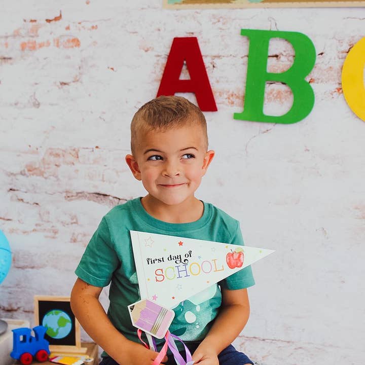 Back to School Party Flag for Kids, Teacher Gift for wholesale by mad paperie