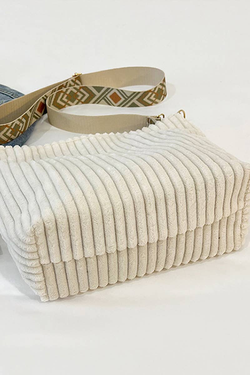 42POPS – wholesale Tote bag – Women's – `.0806 Corduroy Tote Bag With Guitar Shoulder Strap SI-281515