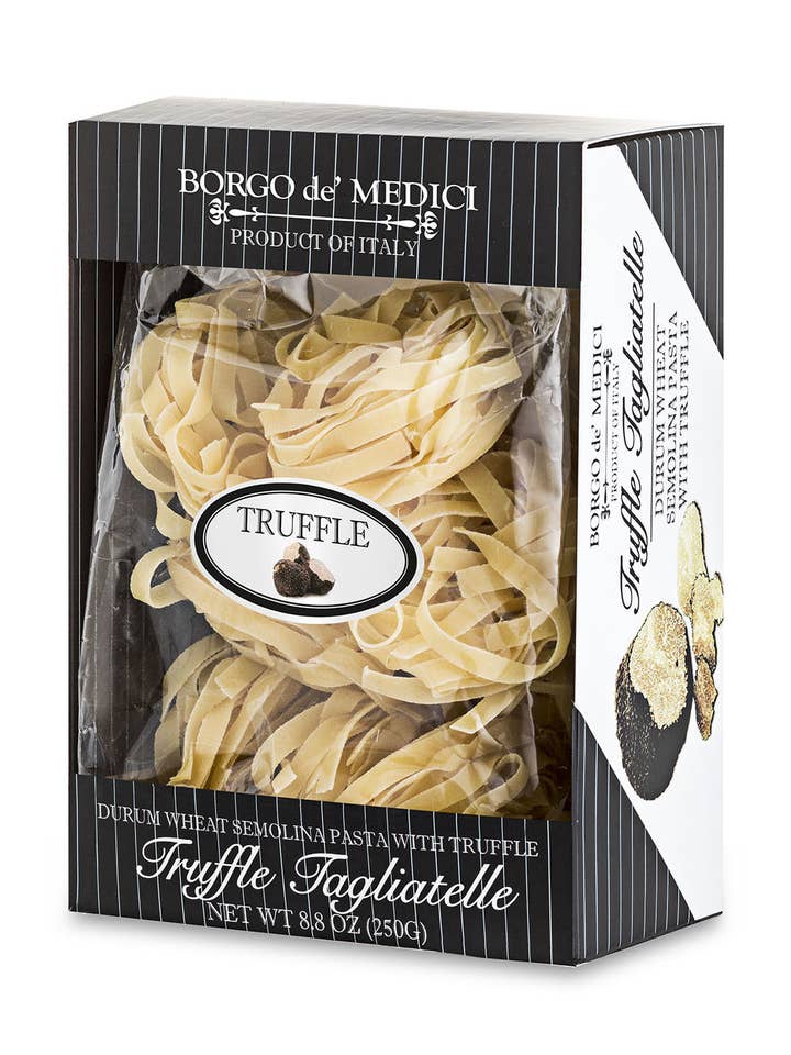 Truffle flavored Tagliatelle Nests for wholesale by BORGO DE MEDICI USA