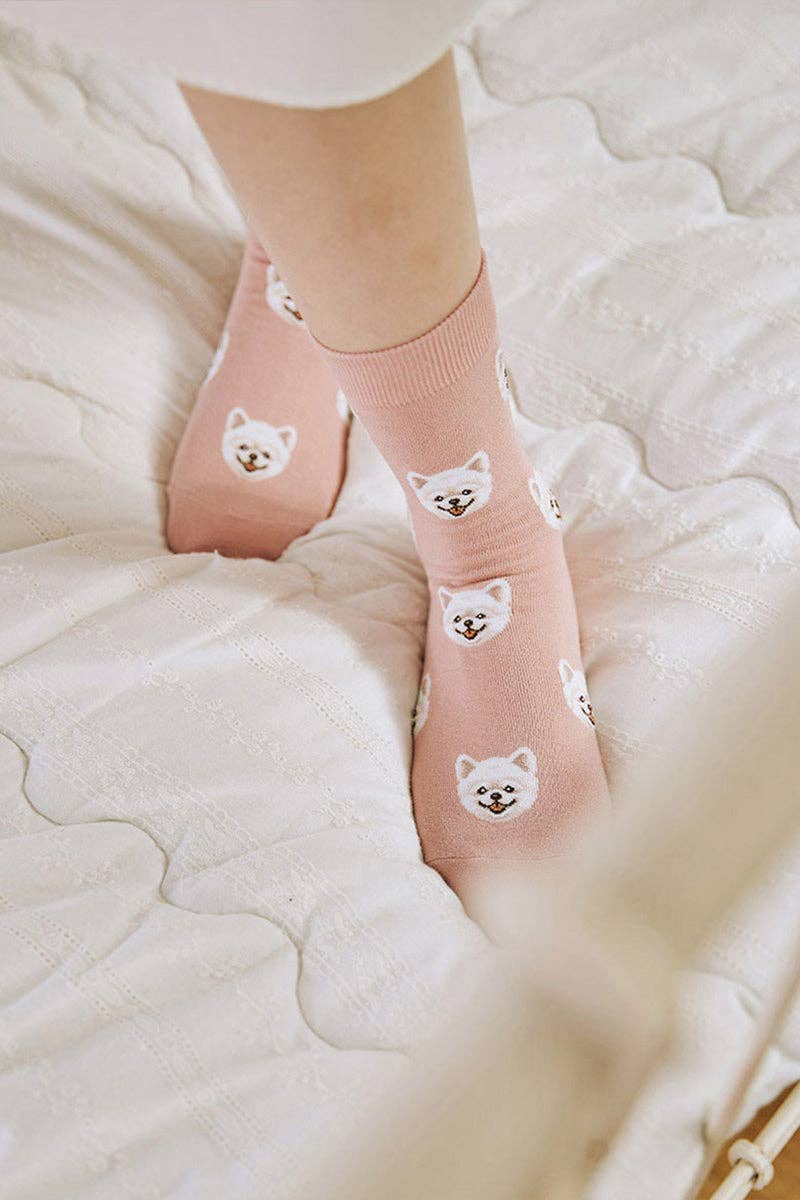 7DAYSSOCKS - Wholesale Socks - Women's - Women's Crew Mini Dogi Socks11