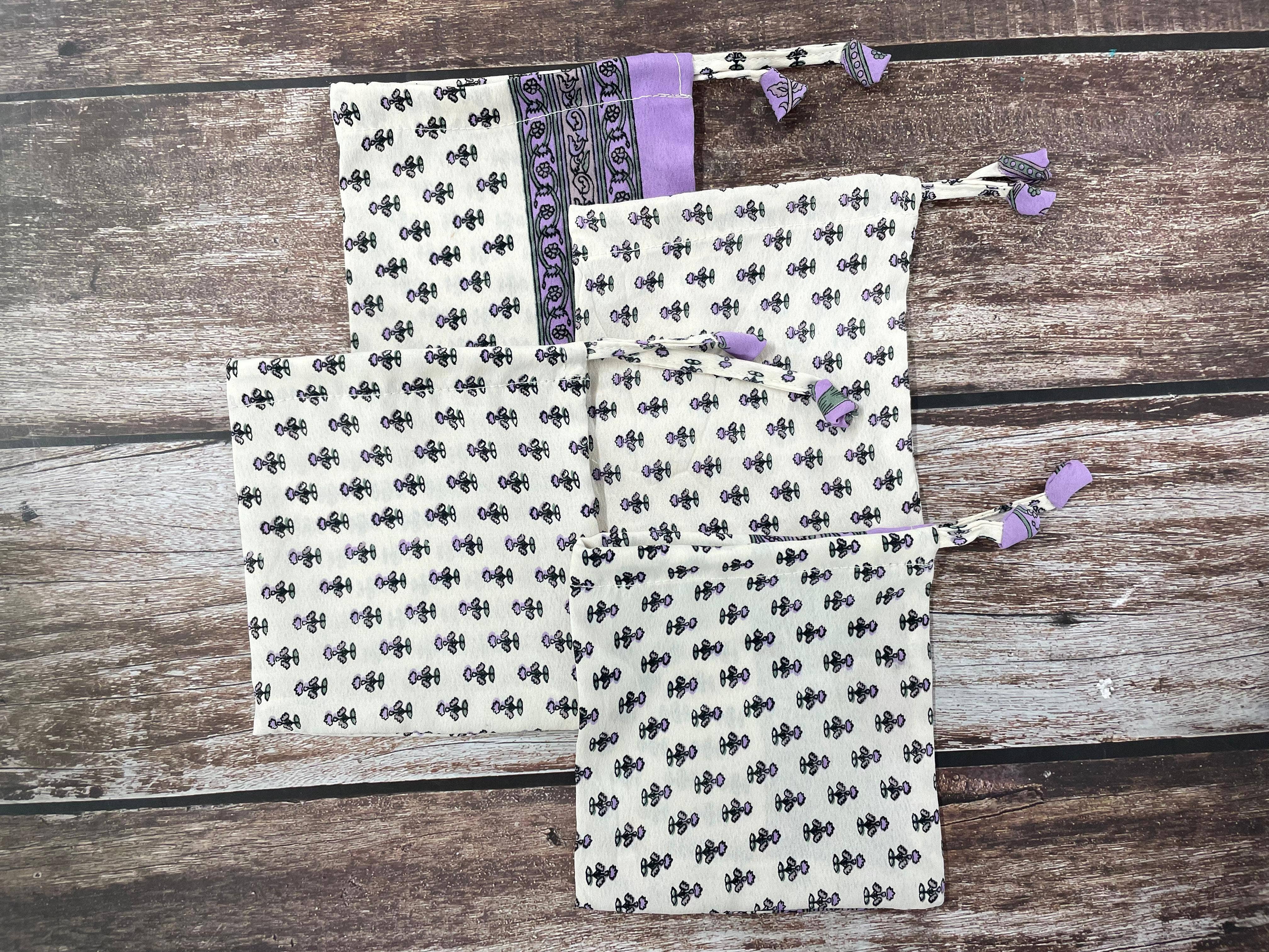 House of Kraft Jewelry & Accessories - Wholesale Gift Bag Set/Pack - Gift Pouches | Upcycled Silk Pouch | Pack Silk Gift Pouch3