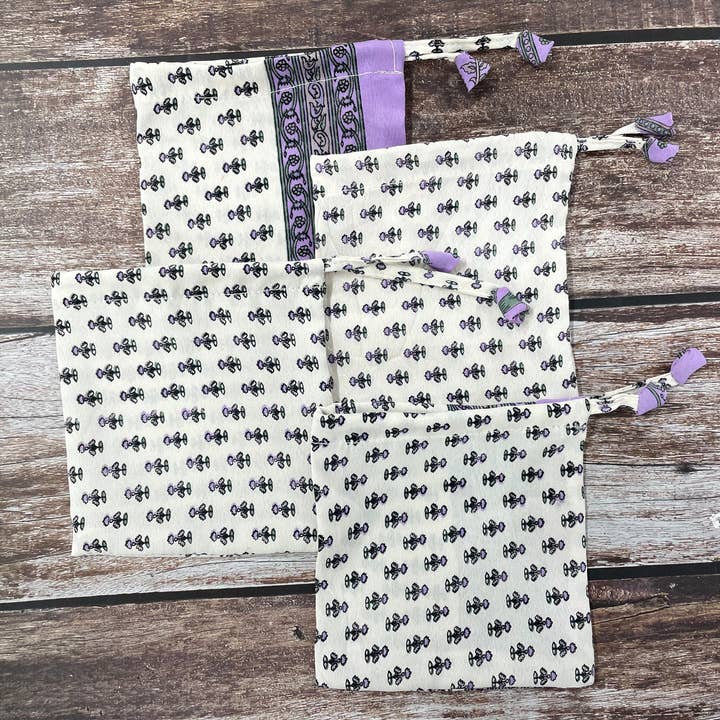 House of Kraft - Wholesale Gift Bag Set/Pack - Gift Pouches | Upcycled Silk Pouch | Pack Silk Gift Pouch17