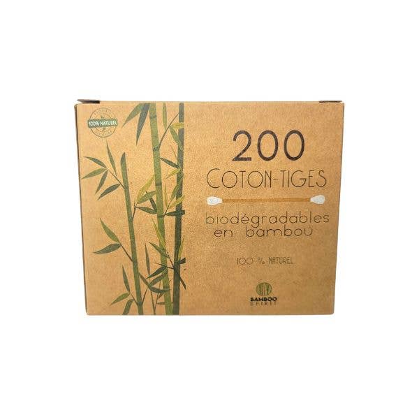 Bamboo Spirit - Wholesale Cotton Swab/Q-Tip - 200 Bamboo cotton swabs