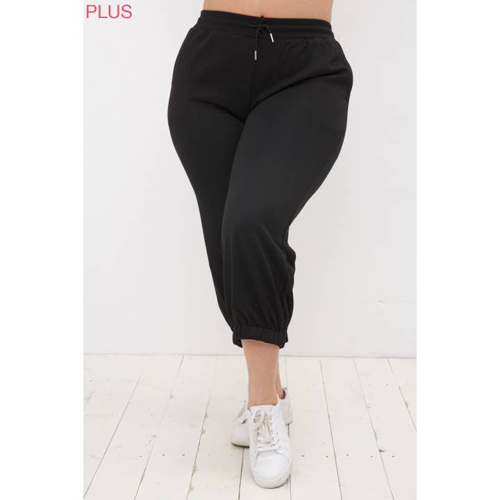Sweet Generis - Wholesale Lounge Sweatpants/jogging bottoms – Women's - PLUS CROPPED FRENCH TERRY JOGGER SWEATPANTS3