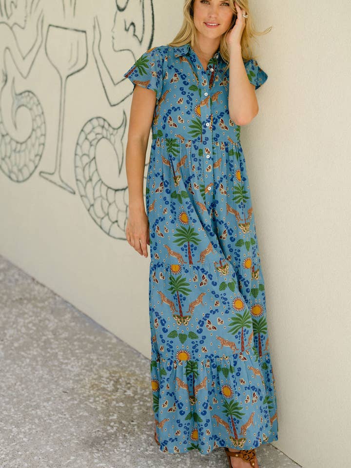 Briton Court - Wholesale Dress - Women's - Frenchi Dress -Cheetah Cove