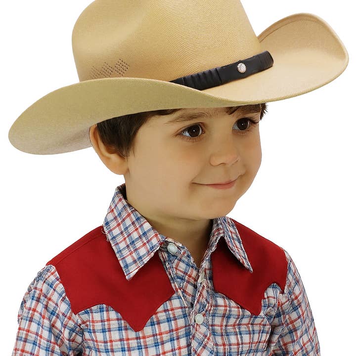 Cap Zone - Wholesale Cowboy Hat - Kids - Kids Side Vent Cutter Crown Elite Cowboy Hat17