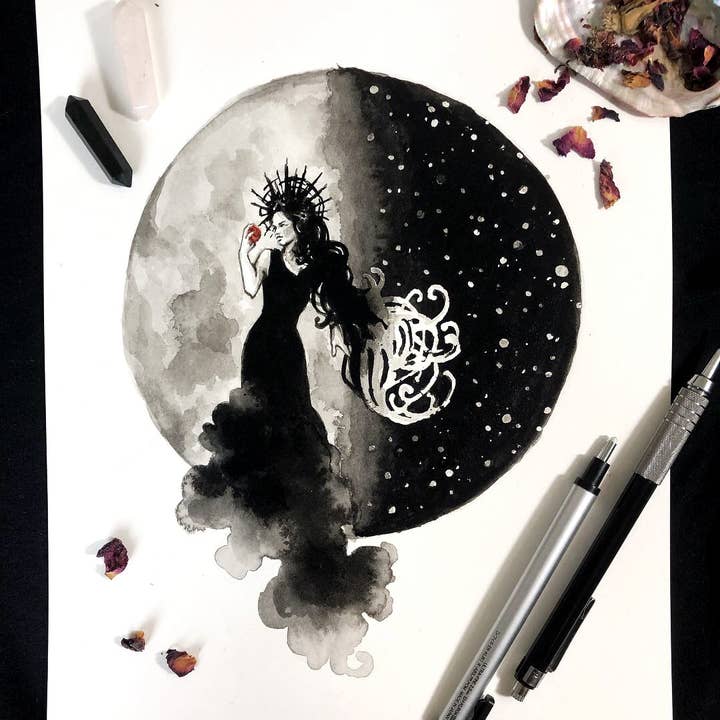 Persephone - Art Print for wholesale by The Art of Annabelle Lewis